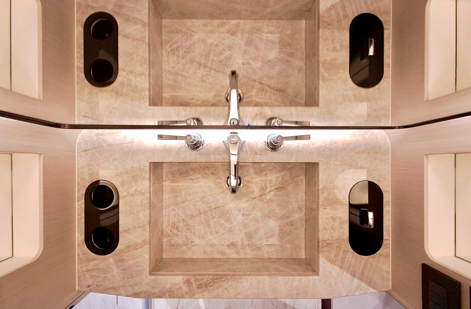 Lavabo in Quarzite Taj Mahal | Yacht Design Elegante 2