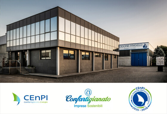 Odone Angelo ottiene la certificazione energia 100% rinnovabile 2025–2026