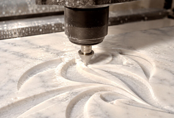 Taglio CNC Marmo a 5 Assi: Curve e Intarsi | Odone Marmi