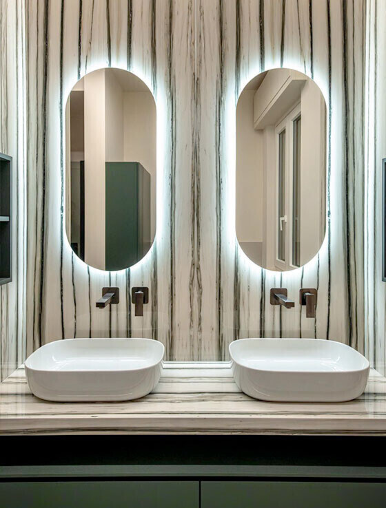Bagno in Zebrino | Rivestimento di Design e Lusso