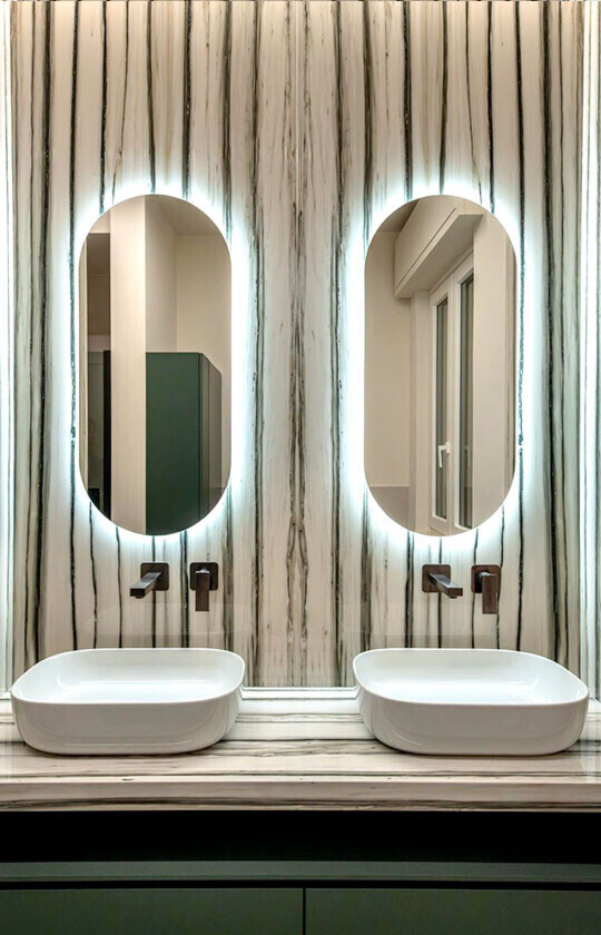 Bagno in Zebrino | Rivestimento di Design e Lusso